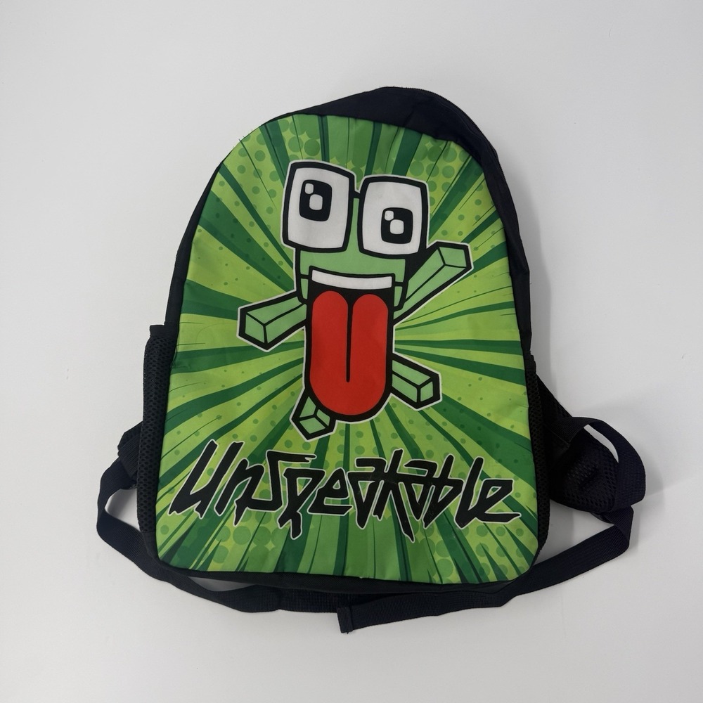Unspeakable Backpack Kids Green Gamer YouTube School Bag